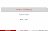Arreglos y Subrangos - fing.edu.uy