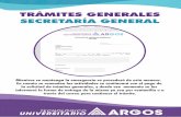 TRÁMITES GENERALES SECRETARÍA GENERAL