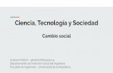 Ciencia, Tecnología y Sociedad Cambio social