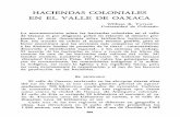 Haciendas coloniales en el valle de Oaxaca