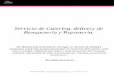 Servicio de Catering, delivery de Banquetería y Repostería.
