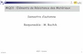 MQ01 : Eléments de Résistance des Matériaux Semestre d ...