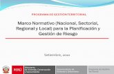 Marco Normativo (Nacional, Sectorial, Regional y Local ...