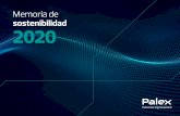 Memoria de sostenibilidad 2020 - palexmedical.com