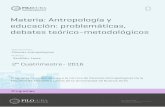 Materia: Antropología y educación: problemáticas, debates ...
