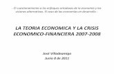 LA TEORIA ECONOMICA Y LA CRISIS ECONOMICO-FINANCIERA …
