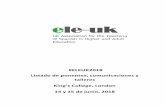 #ELEUK2018 Listado de ponentes, comunicaciones y talleres ...