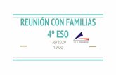 4º ESO REUNIÓN CON FAMILIAS 1/6/2020