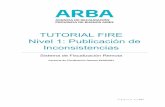 TUTORIAL FIRE Nivel 1: Publicación de Inconsistencias