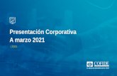 Presentación Corporativa A marzo 2021