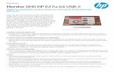 Monitor QHD HP E27u G4 USB- C
