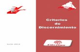 Criterios de Discernimiento Documento Final