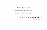 PROYECTO EDUCATIVO DE CENTRO IES PEÑAMAYOR NAVA