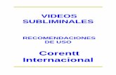 Videos Subliminales instrucciones de uso