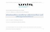 Estudio sobre derecho al diagnóstico - UNIR