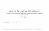 Annex: Base de dades impresa