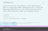 Seminario Teorías y Prácticas de la Geografía Regional y ...