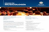 Grado en Musicología Leaflet - UCAM