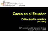 Cacao en el Ecuador - World Cocoa Foundation