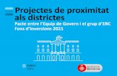 Projectes de proximitat als districtes