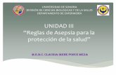 UNIDAD III “Reglas de Asepsia para la protección de la salud”