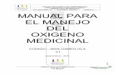 MANUAL PARA EL MANEJO DEL OXIGENO MEDICINAL …