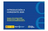 INTRODUCCIÓN A HORIZONTE 2020 - Diputación Provincial …