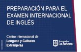 PREPARACIÓN PARA EL EXAMEN INTERNACIONAL DE INGLÉS