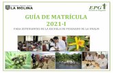 GUÍA DE MATRÍCULA 2021-I - La Molina