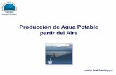 Producción de Agua Potable partir del Aire