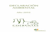 DECLARACIÓN AMBIENTAL C.N. COFRENTES 2010
