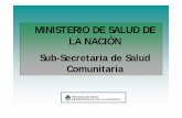 Sub-Secretaria de Salud Comunitaria