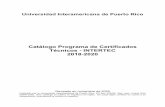 Catálogo Programa de Certificados Técnicos - INTERTEC …
