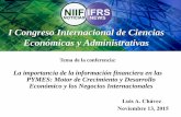 I Congreso Internacional de Ciencias Económicas y ...