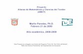 Marlio Paredes, Ph.D. Febrero21 de 2009 Año académico ...