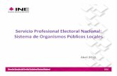 Profesional Electoral Nacional: de Públicos Locales