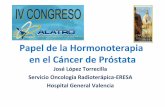 El papel de la hormonoterapia JOSE LUIS LÓPEZ TORRECILLA