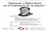“Homenaje a Rubén Darío en el Centenario de su muerte”
