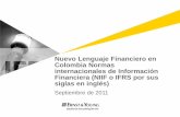 Nuevo Lenguaje Financiero en Colombia Normas Financiera ...
