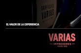 EL VALOR DE LA EXPERIENCIA - Gráficas Varias