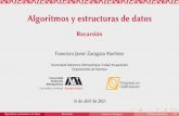 Algoritmos y estructuras de datos - Recursión