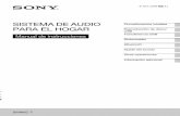 SISTEMA DE AUDIO PARA EL HOGAR - Sony Latin