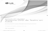 MANUAL DE USUARIO Sistema DVD de Teatro en Casa