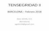 TENSEGRIDAD II BARCELONA – Febrero 2018