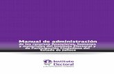 Manual de administración - IEPC Jalisco