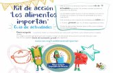 Kit de acción 'Los alimentos importan' niños
