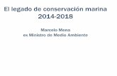 El legado de conservación marina 2014-2018