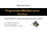 Programas MBA Ejecutivo Purdue