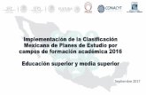Implementación de la Clasificación Mexicana de Planes de ...