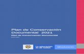 Plan de Conservación Documental 2021